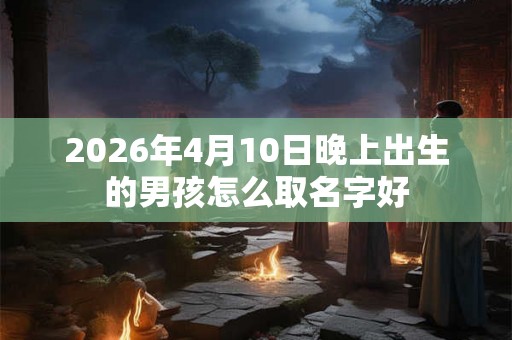 2026年4月10日晚上出生的男孩怎么取名字好