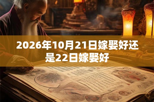 2026年10月21日嫁娶好还是22日嫁娶好 2026年10月21日嫁娶好还是22日嫁娶好