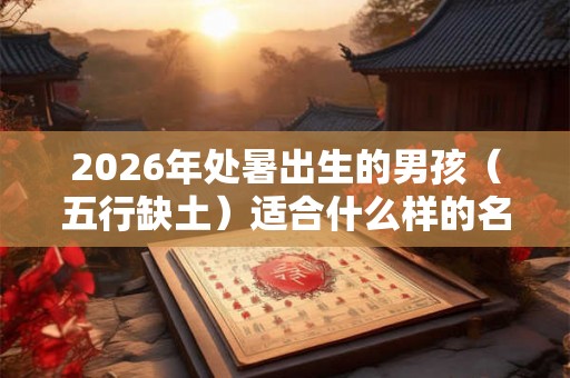 2026年处暑出生的男孩（五行缺土）适合什么样的名字