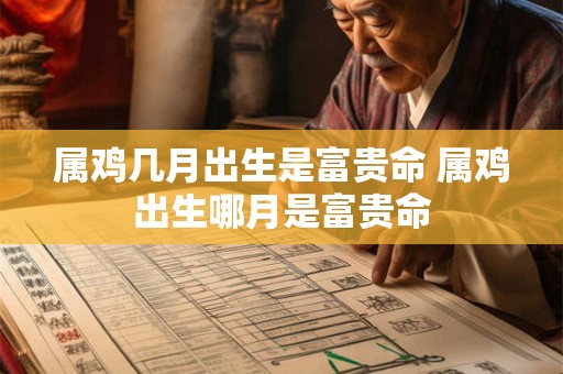 属鸡几月出生是富贵命 属鸡出生哪月是富贵命