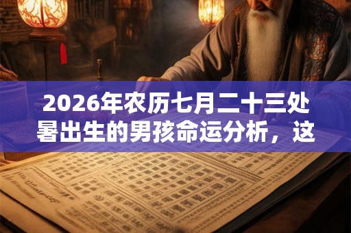 2026年农历七月二十三处暑出生的男孩命运分析,这天出生好吗? 2026年农历七月二十三处暑出生的男孩命运分析,这天出生好吗?