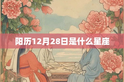 阳历12月28日是什么星座