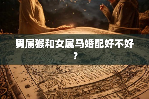 男属猴和女属马婚配好不好？