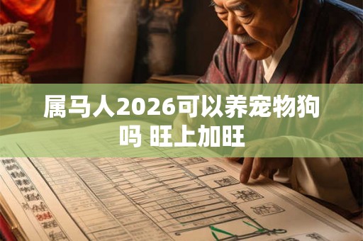 属马人2026可以养宠物狗吗 旺上加旺