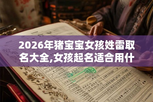 2026年猪宝宝女孩姓雷取名大全,女孩起名适合用什么字？