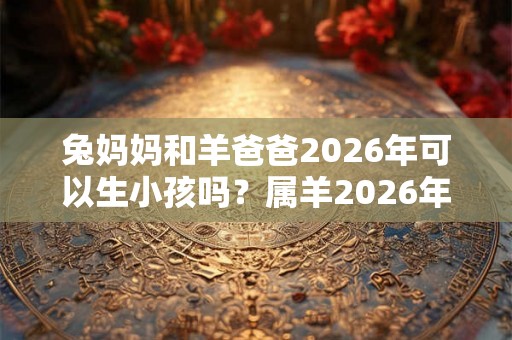 兔妈妈和羊爸爸2026年可以生小孩吗？属羊2026年犯太岁吗？