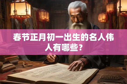 春节正月初一出生的名人伟人有哪些？