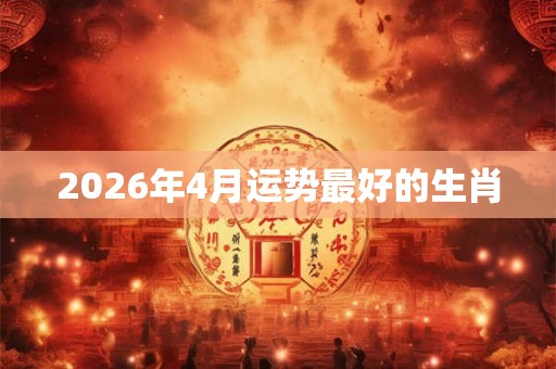 2026年4月运势最好的生肖