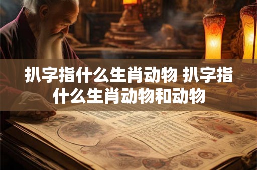 扒字指什么生肖动物 扒字指什么生肖动物和动物