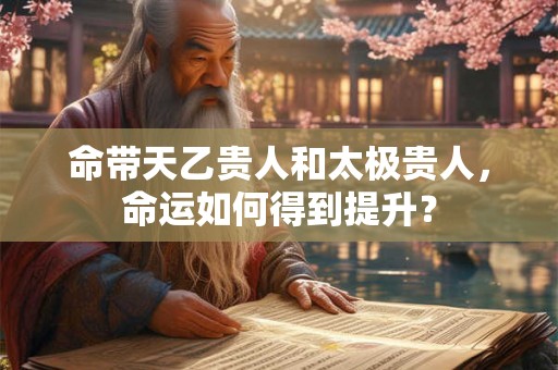 命带天乙贵人和太极贵人,命运如何得到提升? 命带天乙贵人和太极贵人,命运如何得到提升?