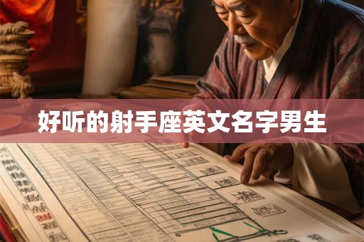 好听的射手座英文名字男生