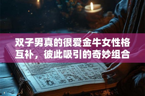 双子男真的很爱金牛女性格互补，彼此吸引的奇妙组合