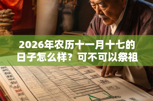 2026年农历十一月十七的日子怎么样？可不可以祭祖？