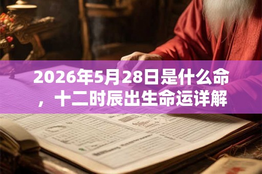 2026年5月28日是什么命,十二时辰出生命运详解 2026年5月28日是什么命,十二时辰出生命运详解