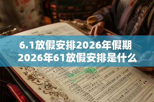 6.1放假安排2026年假期 2026年61放假安排是什么