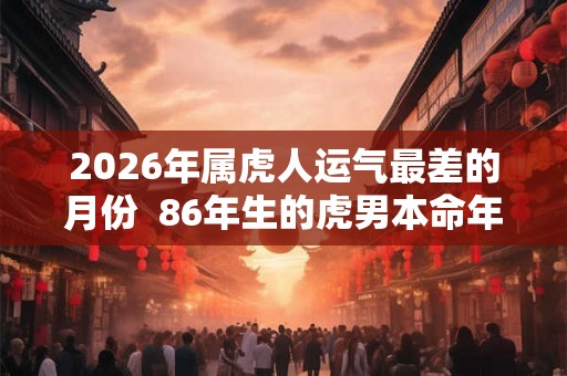 2026年属虎人运气最差的月份  86年生的虎男本命年运势