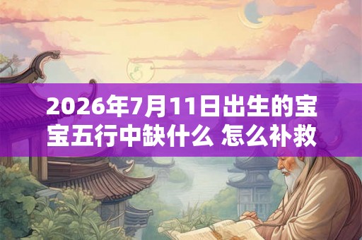 2026年7月11日出生的宝宝五行中缺什么 怎么补救