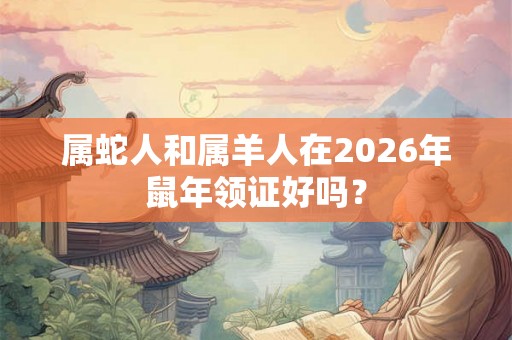属蛇人和属羊人在2026年鼠年领证好吗？
