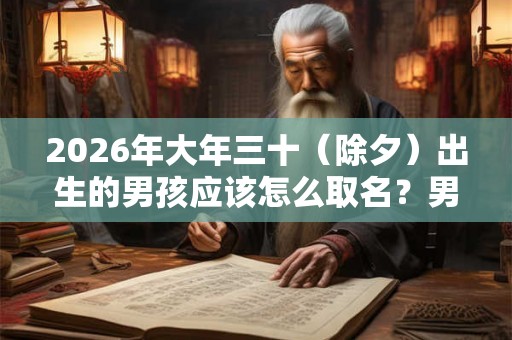 2026年大年三十（除夕）出生的男孩应该怎么取名？男孩属于什么命？