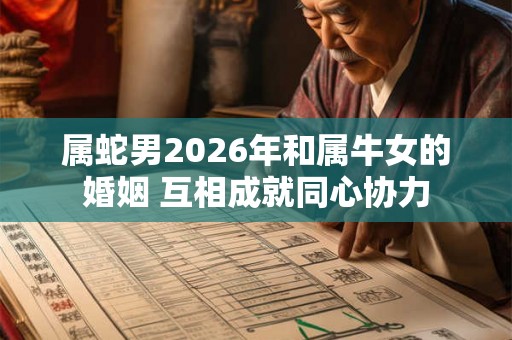 属蛇男2026年和属牛女的婚姻 互相成就同心协力