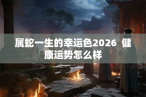 属蛇一生的幸运色2026  健康运势怎么样