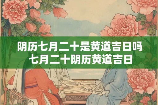 阴历七月二十是黄道吉日吗 七月二十阴历黄道吉日