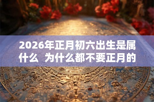 2026年正月初六出生是属什么  为什么都不要正月的虎