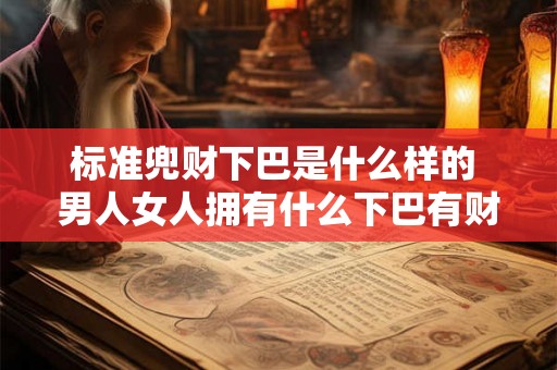 标准兜财下巴是什么样的 男人女人拥有什么下巴有财