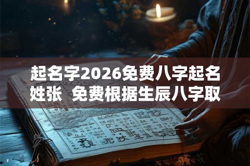 起名字2026免费八字起名姓张  免费根据生辰八字取名