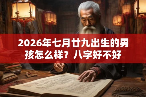 2026年七月廿九出生的男孩怎么样？八字好不好