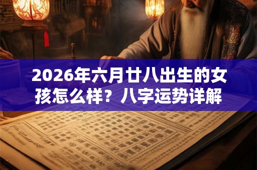 2026年六月廿八出生的女孩怎么样？八字运势详解