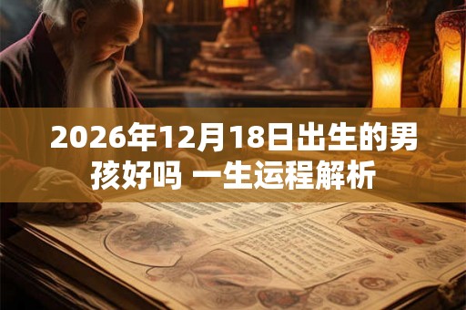 2026年12月18日出生的男孩好吗 一生运程解析