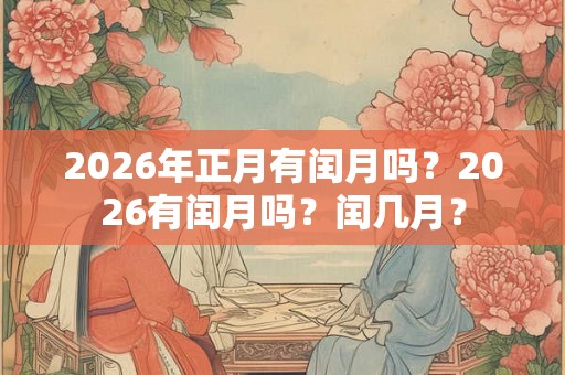 2026年正月有闰月吗?2026有闰月吗?闰几月? 2026年正月有闰月吗?2026有闰月吗?闰几月?