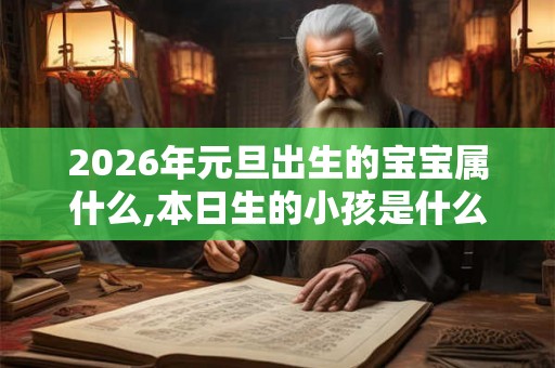 2026年元旦出生的宝宝属什么,本日生的小孩是什么命