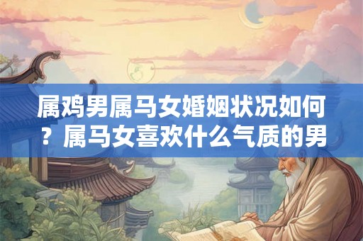 属鸡男属马女婚姻状况如何？属马女喜欢什么气质的男人？