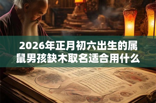 2026年正月初六出生的属鼠男孩缺木取名适合用什么字? 2026年正月初六出生的属鼠男孩缺木取名适合用什么字?