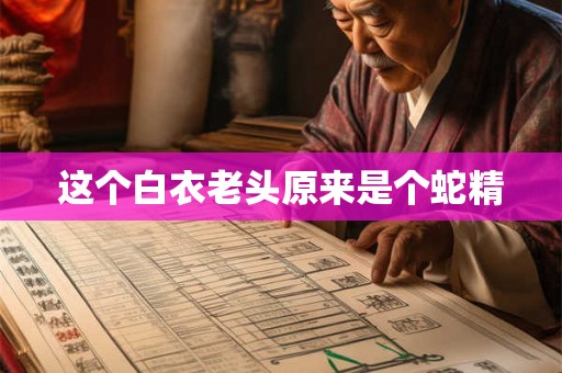 这个白衣老头原来是个蛇精