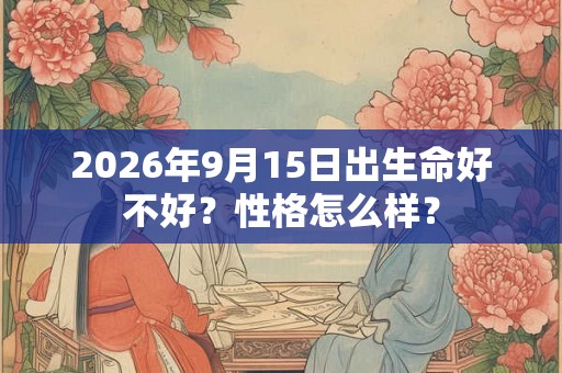 2026年9月15日出生命好不好?性格怎么样? 2026年9月15日出生命好不好?性格怎么样?
