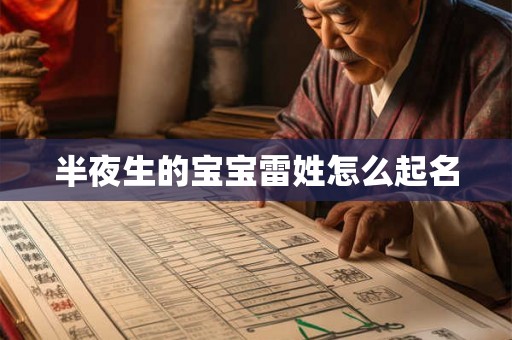 半夜生的宝宝雷姓怎么起名