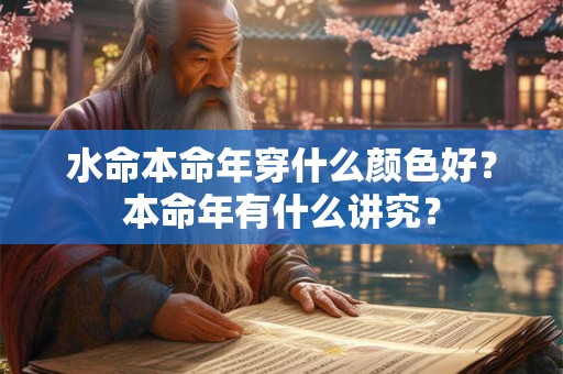 水命本命年穿什么颜色好？本命年有什么讲究？