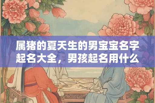 属猪的夏天生的男宝宝名字起名大全,男孩起名用什么字好? 属猪的夏天生的男宝宝名字起名大全,男孩起名用什么字好?