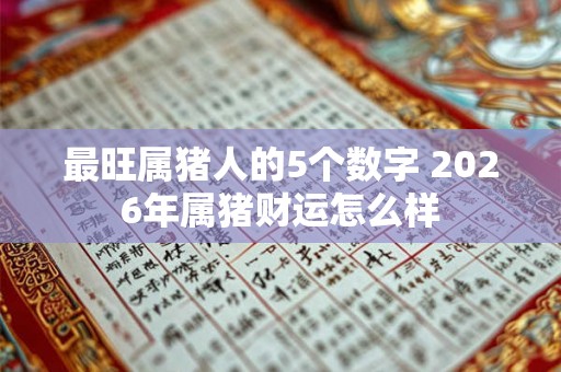 最旺属猪人的5个数字 2026年属猪财运怎么样
