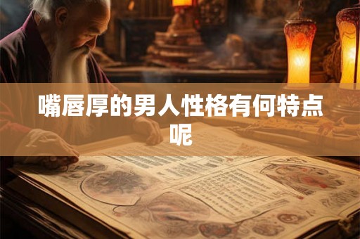 嘴唇厚的男人性格有何特点呢