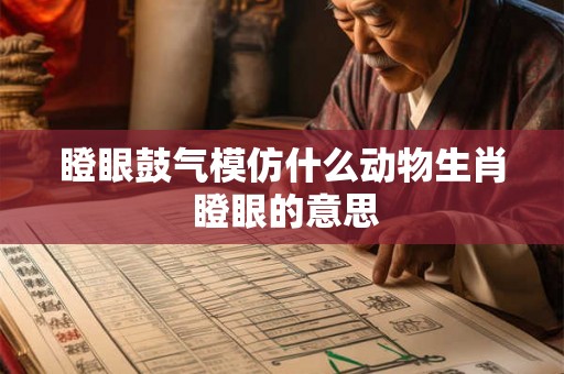 瞪眼鼓气模仿什么动物生肖 瞪眼的意思 瞪眼鼓气模仿什么动物生肖 瞪眼的意思