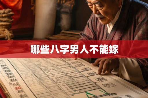 哪些八字男人不能嫁