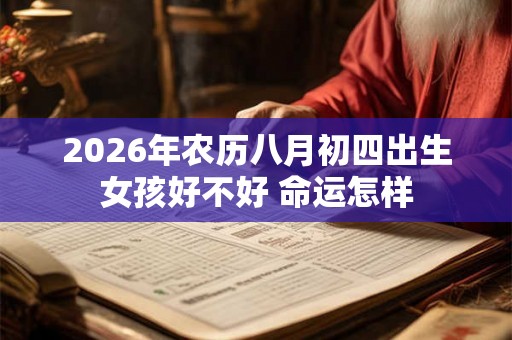 2026年农历八月初四出生女孩好不好 命运怎样