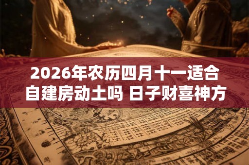 2026年农历四月十一适合自建房动土吗 日子财喜神方位