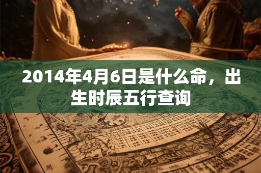 2014年4月6日是什么命，出生时辰五行查询