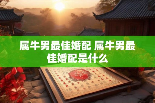 属牛男最佳婚配 属牛男最佳婚配是什么 属牛男最佳婚配 属牛男最佳婚配是什么