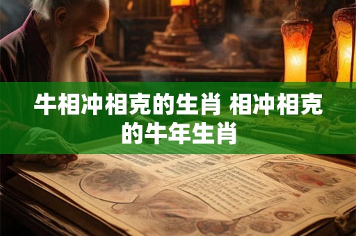 牛相冲相克的生肖 相冲相克的牛年生肖